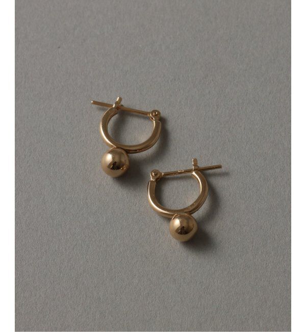 Lilas by Spick&Span「《WEB限定》5mmボールフープピアス K10(両耳)」|ピアス|ゴールド