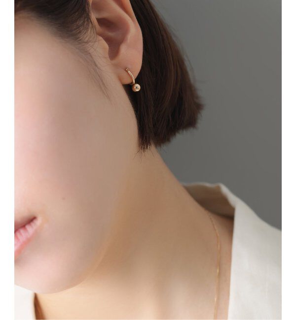 Lilas by Spick&Span「《WEB限定》5mmボールフープピアス K10(両耳)」|ピアス|