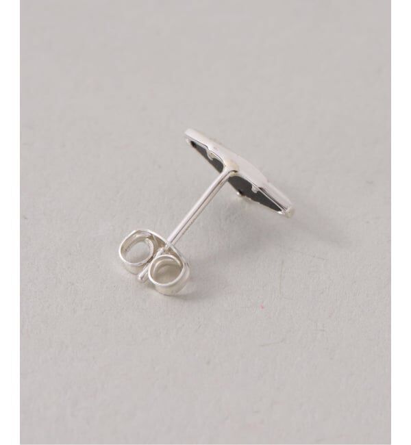 Spick and Span「【SAMH by LILAS】ダイヤモンドカットオニキスピアス SV（両耳）」|ピアス|