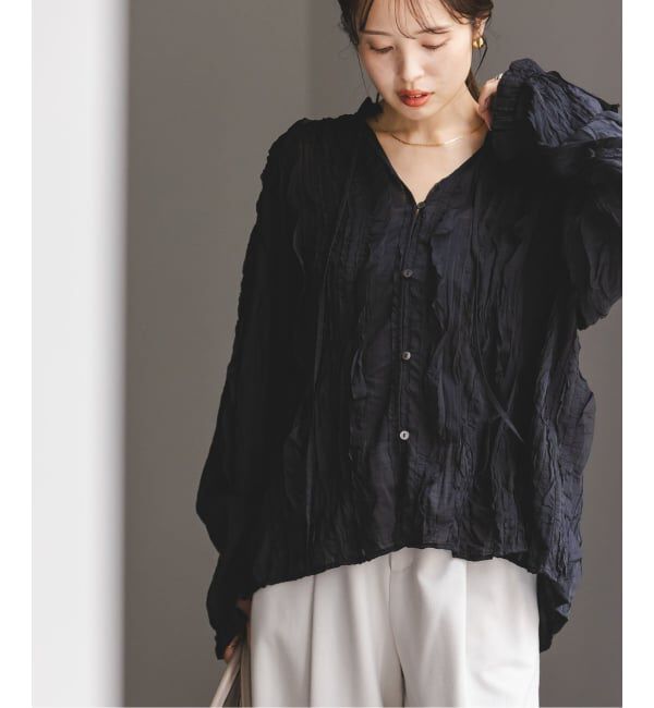 NOBLE「フリルブラウス」|シャツ・ブラウス|ブラック