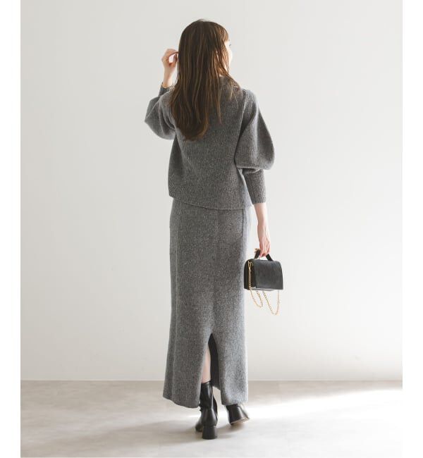 NOBLE「《NOBLE別注》Venit/ヴェニット ネップツイードタイトスカート」|スカート|