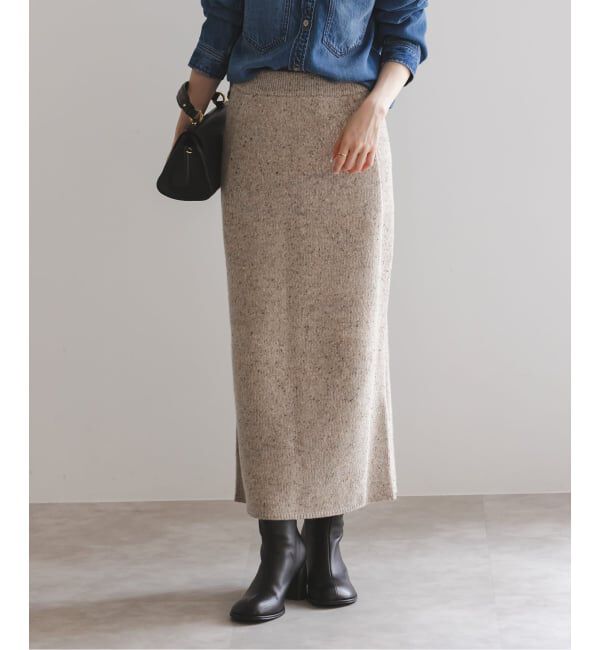 NOBLE「《NOBLE別注》Venit/ヴェニット ネップツイードタイトスカート」|スカート|