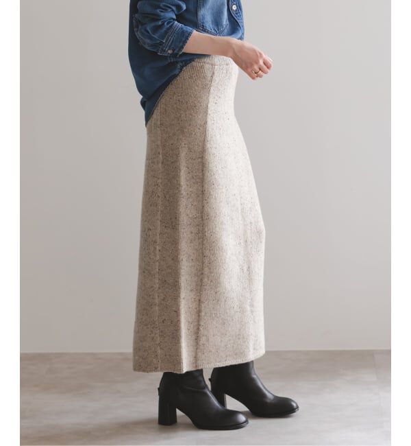NOBLE「《NOBLE別注》Venit/ヴェニット ネップツイードタイトスカート」|スカート|