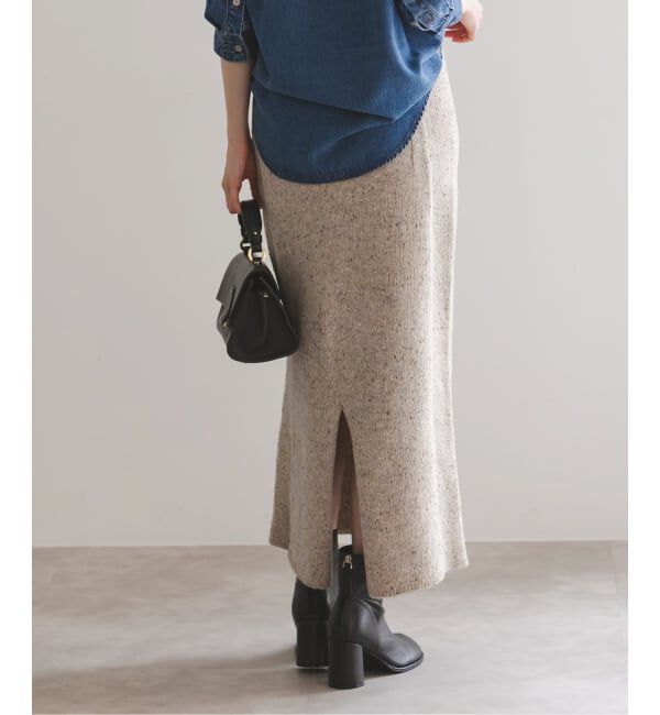 NOBLE「《NOBLE別注》Venit/ヴェニット ネップツイードタイトスカート」|スカート|