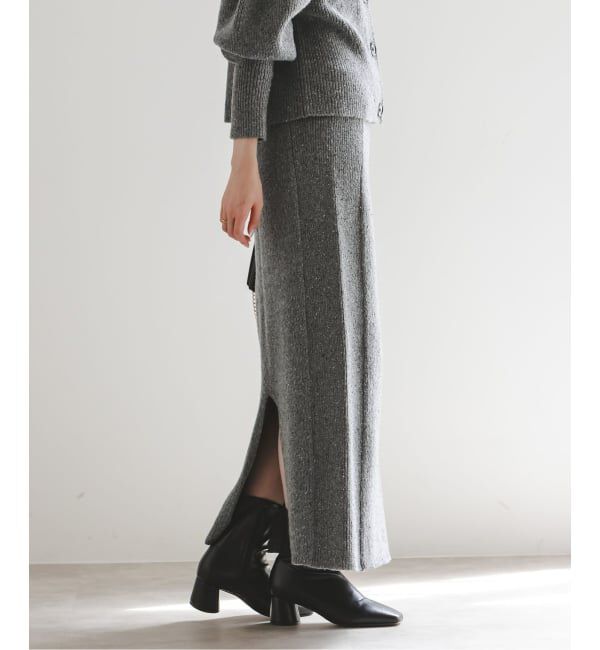 NOBLE「《NOBLE別注》Venit/ヴェニット ネップツイードタイトスカート」|スカート|
