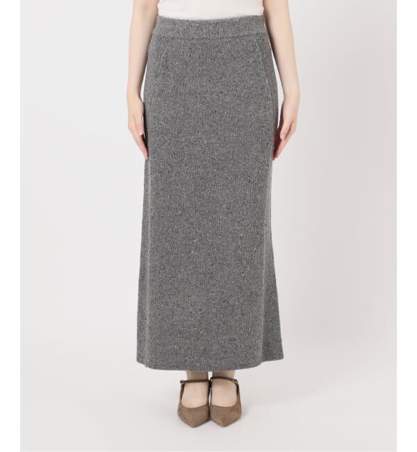 NOBLE「《NOBLE別注》Venit/ヴェニット ネップツイードタイトスカート」|スカート|