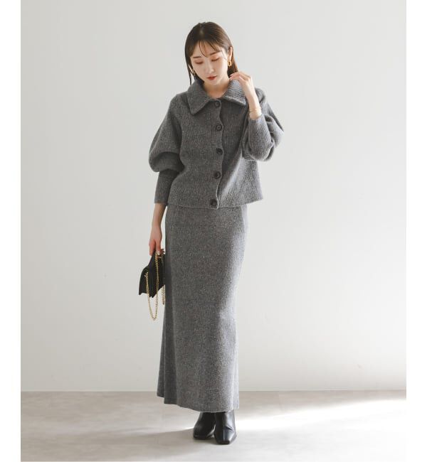 NOBLE「《NOBLE別注》Venit/ヴェニット ネップツイードタイトスカート」|スカート|