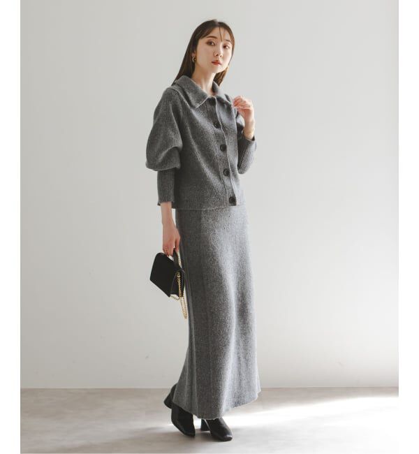 NOBLE「《NOBLE別注》Venit/ヴェニット ネップツイードタイトスカート」|スカート|