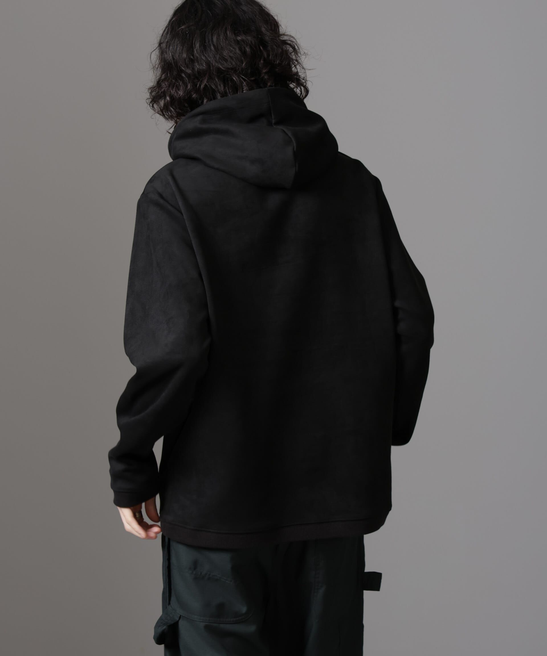 nano･universe「フェイクスエードフーディー 長袖」|Tシャツ・カットソー|