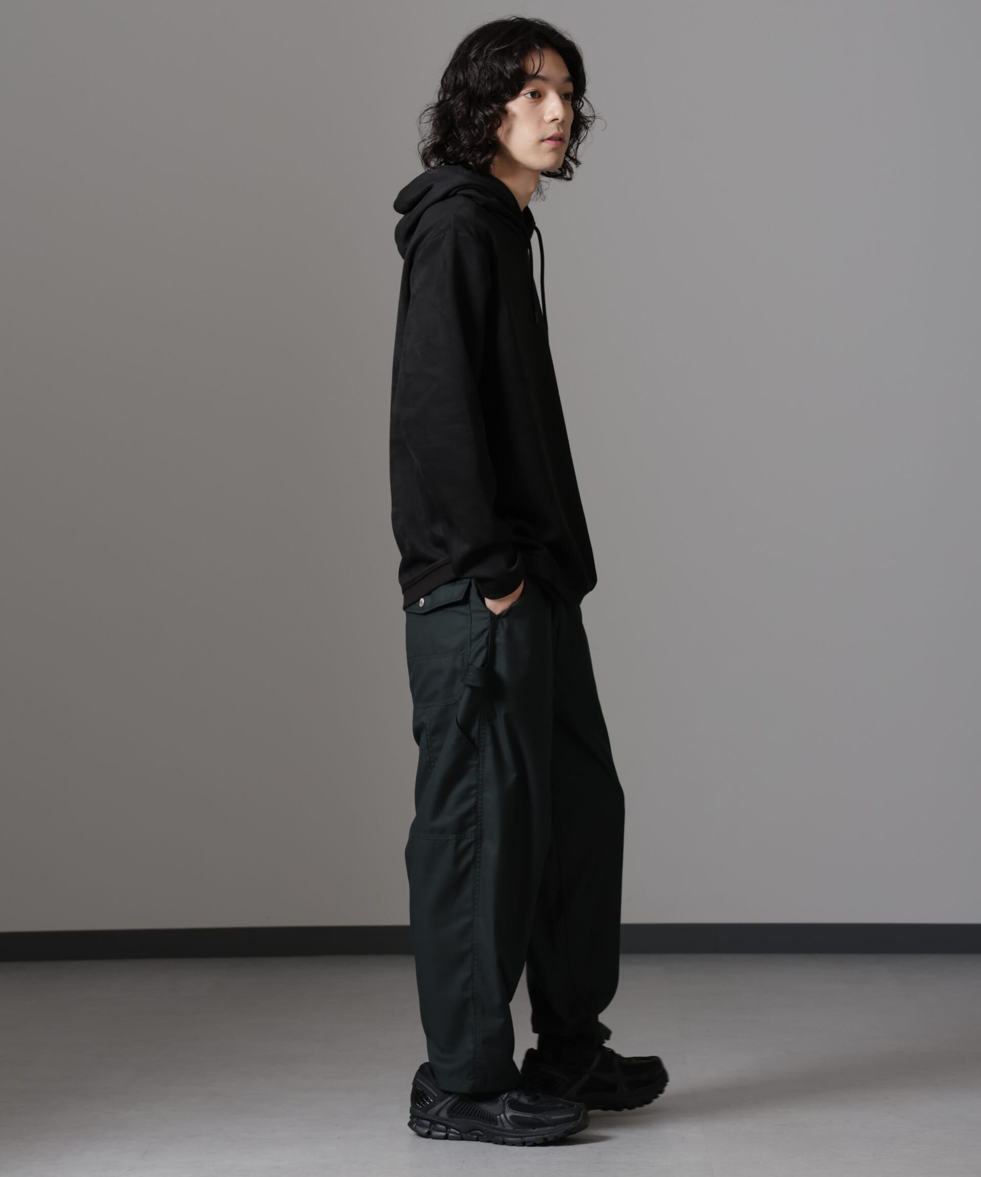 nano･universe「フェイクスエードフーディー 長袖」|Tシャツ・カットソー|