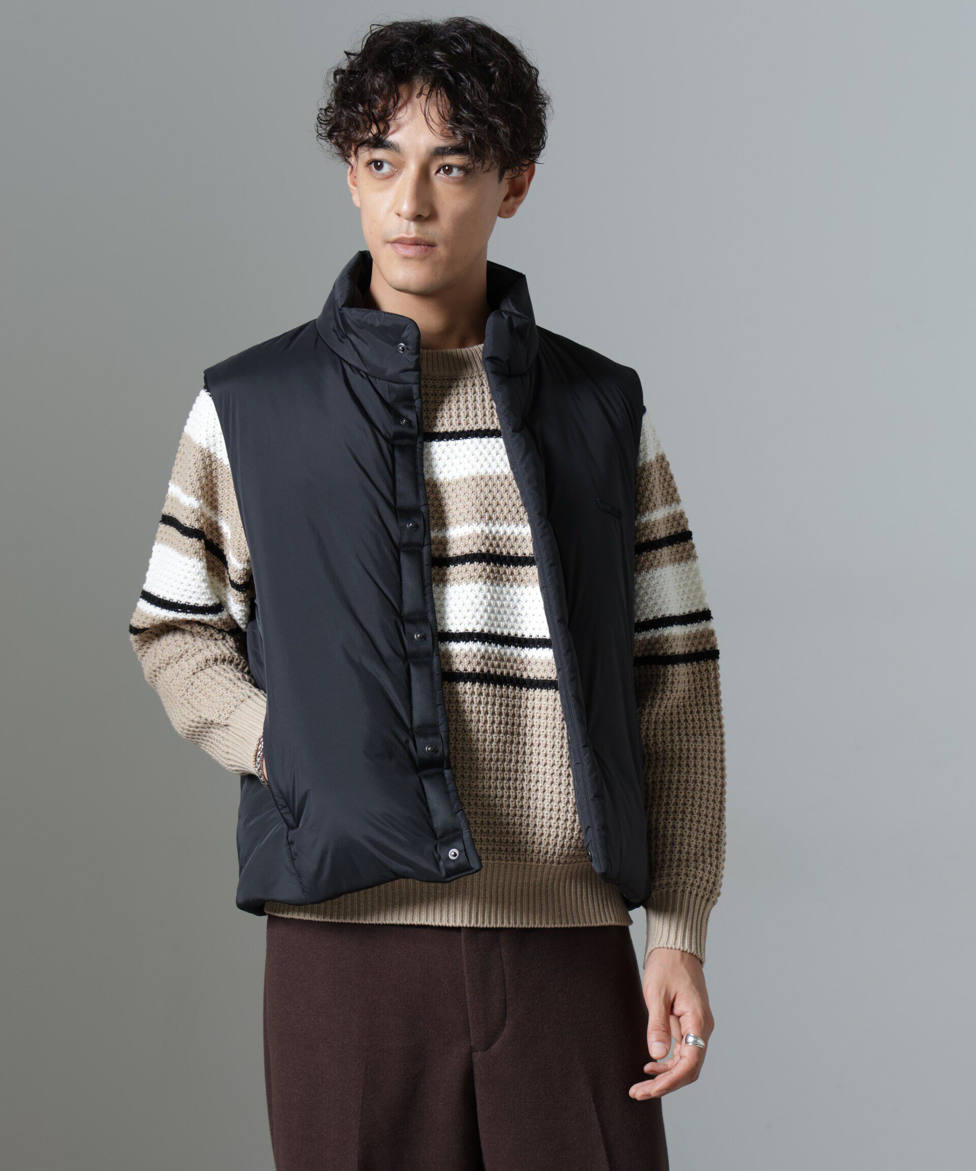 nano･universe「「NJ/CLUB」PARKSTOCK  中綿ベスト」|ブルゾン・スタジャン|