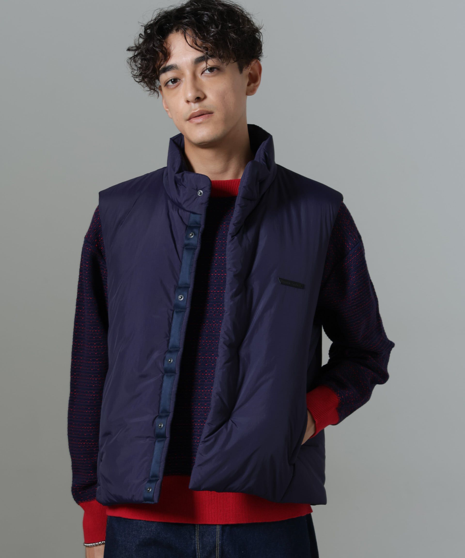 nano･universe「「NJ/CLUB」PARKSTOCK  中綿ベスト」|ブルゾン・スタジャン|