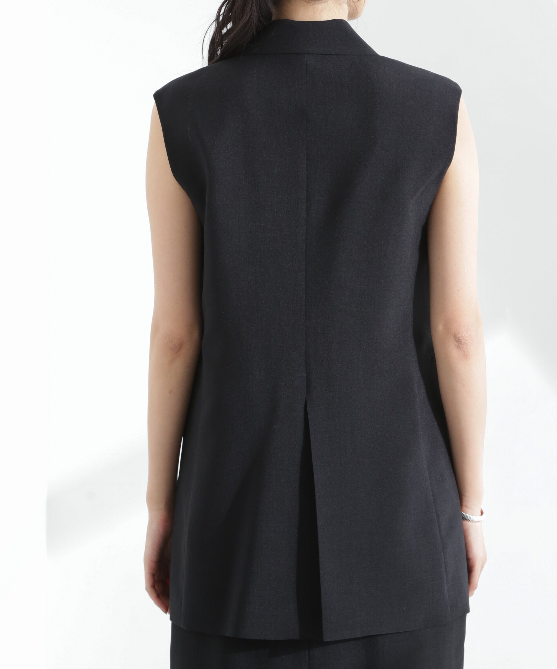 nano･universe「メランジドライ テーラードダブルジレ(セットアップ可)」|テーラードジャケット|