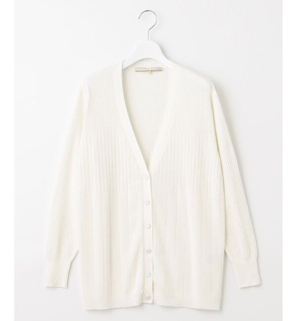 自由区「【洗える・XSサイズあり】ハイツイストコットンアセテート カーディガン」|カーディガン|