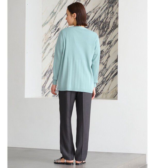 自由区「【洗える・XSサイズあり】ハイツイストコットンアセテート カーディガン」|カーディガン|