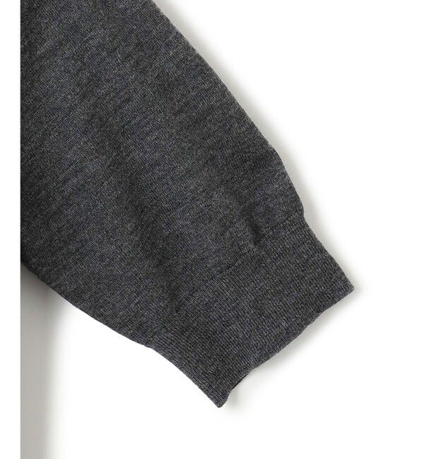 23区「【洗える/アンサンブル対応】サステナブルウール 半袖バイカラー ニット」|カーディガン|