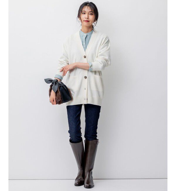 23区「【洗える】ピュアカシミヤ カーディガン」|カーディガン|