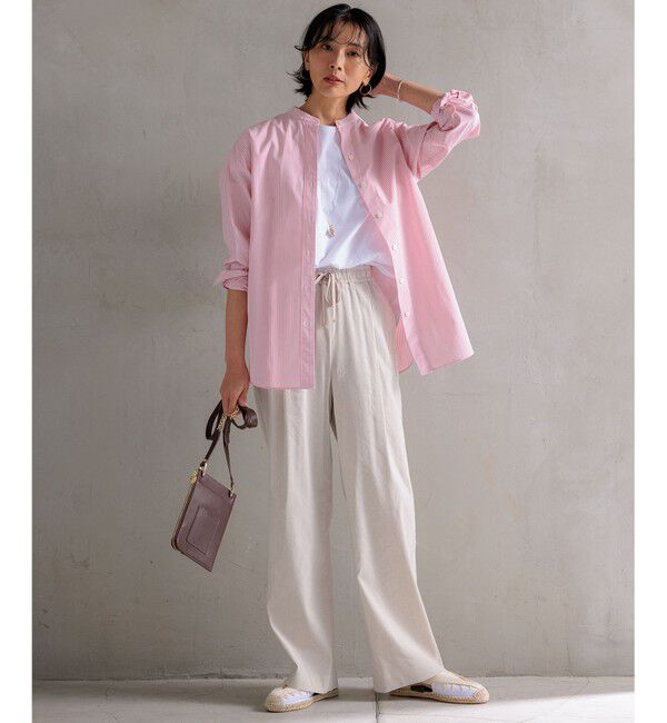 23区「【洗える】ALBINIコーコラン シャツテール Tシャツ」|Tシャツ・カットソー|