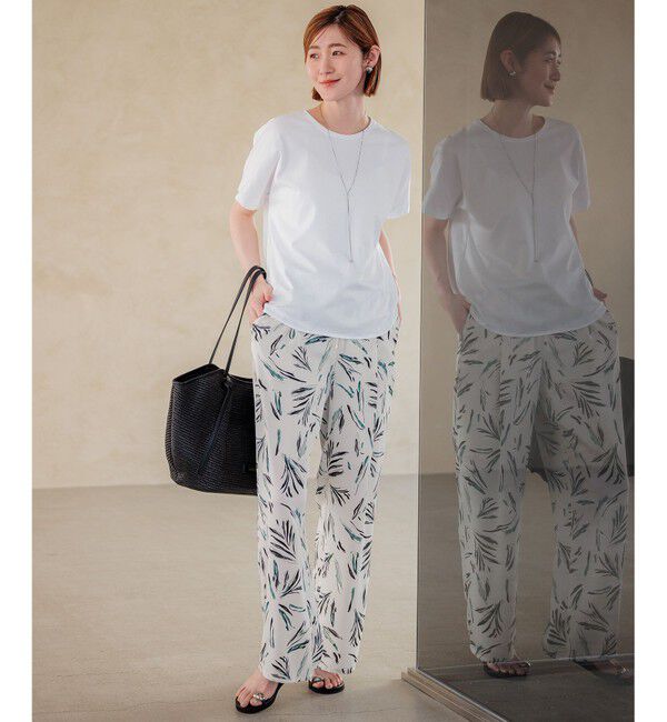 23区「【洗える】ALBINIコーコラン シャツテール Tシャツ」|Tシャツ・カットソー|