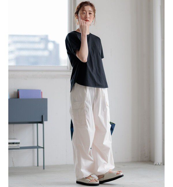 23区「【洗える】ALBINIコーコラン シャツテール Tシャツ」|Tシャツ・カットソー|