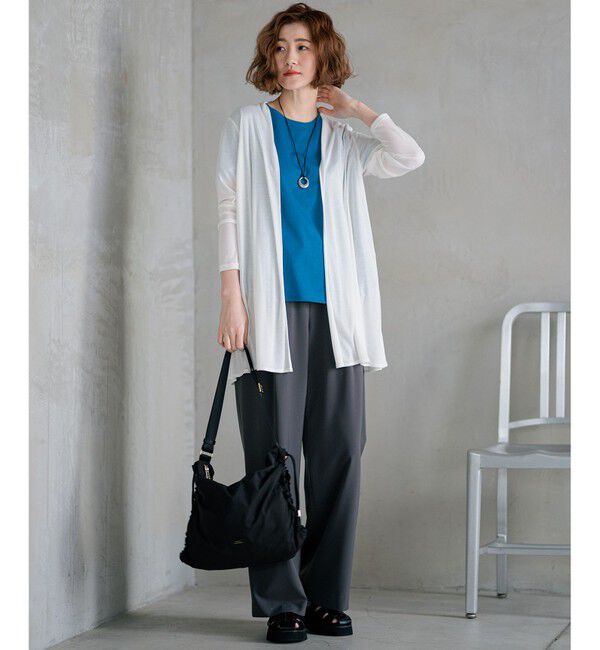 23区「【洗える】ALBINIコーコラン シャツテール Tシャツ」|Tシャツ・カットソー|