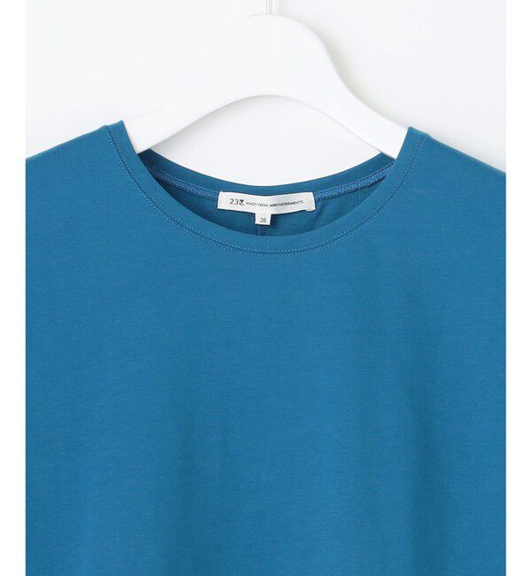 23区「【洗える】ALBINIコーコラン シャツテール Tシャツ」|Tシャツ・カットソー|