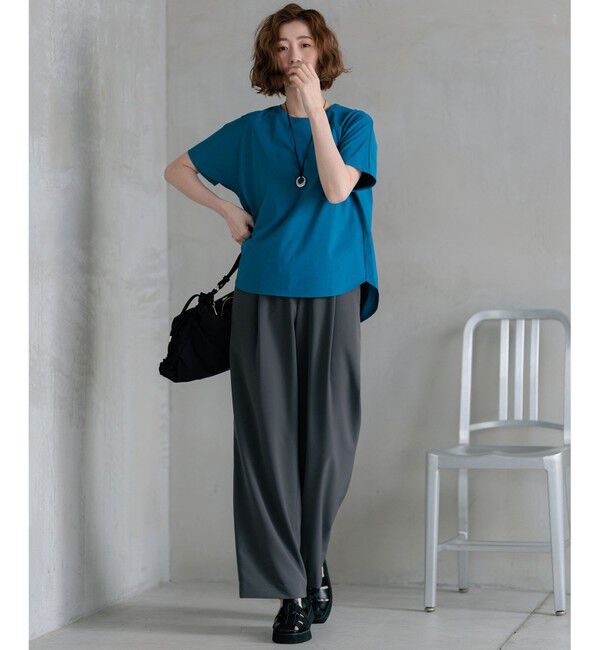 23区「【洗える】ALBINIコーコラン シャツテール Tシャツ」|Tシャツ・カットソー|