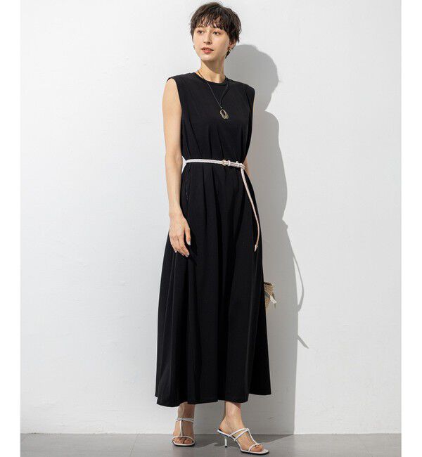 23区「【Oggi8月号掲載/接触冷感/洗える】ツイストコットンプレーティング スリーブレスワンピース」|ワンピース|