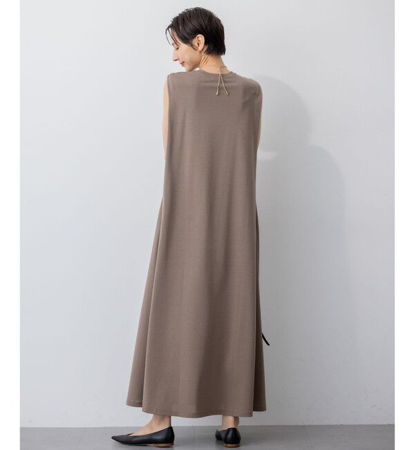 23区「【Oggi8月号掲載/接触冷感/洗える】ツイストコットンプレーティング スリーブレスワンピース」|ワンピース|