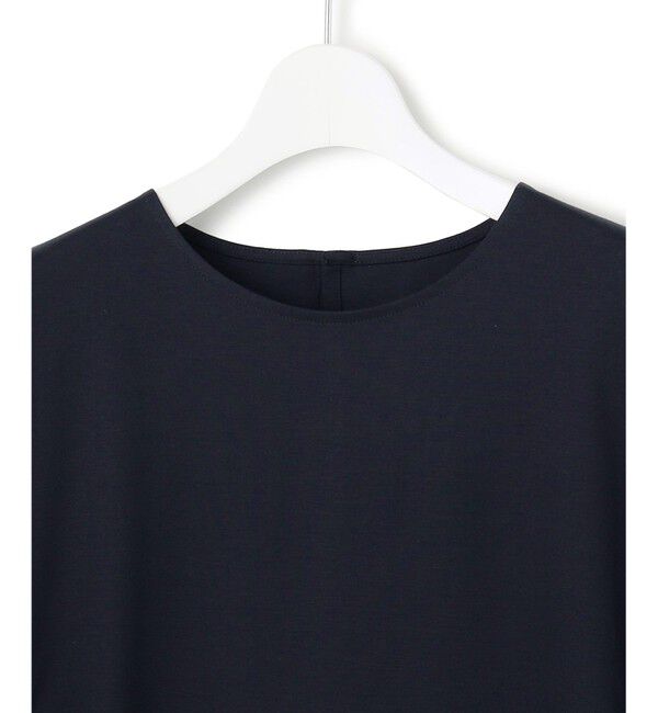 23区「【汗じみ防止加工】スカーフプリントコンビ フレンチスリーブ カットソー」|Tシャツ・カットソー|