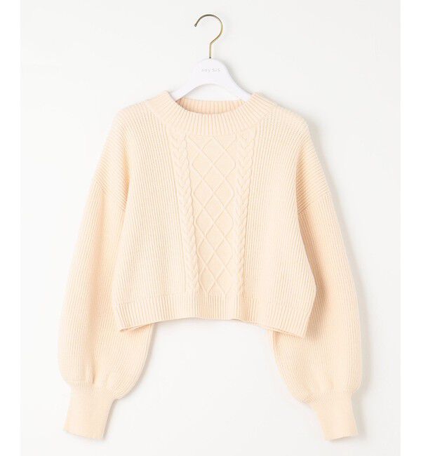 any SiS「【2SET】クロップドニットセット ワンピース」|ワンピース|