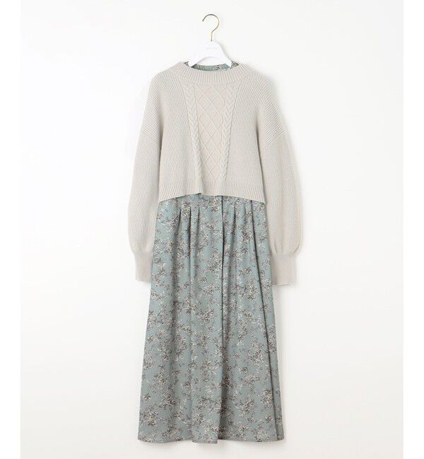 any SiS「【2SET】クロップドニットセット ワンピース」|ワンピース|ﾐﾝﾄ&times;ﾗｲﾄ