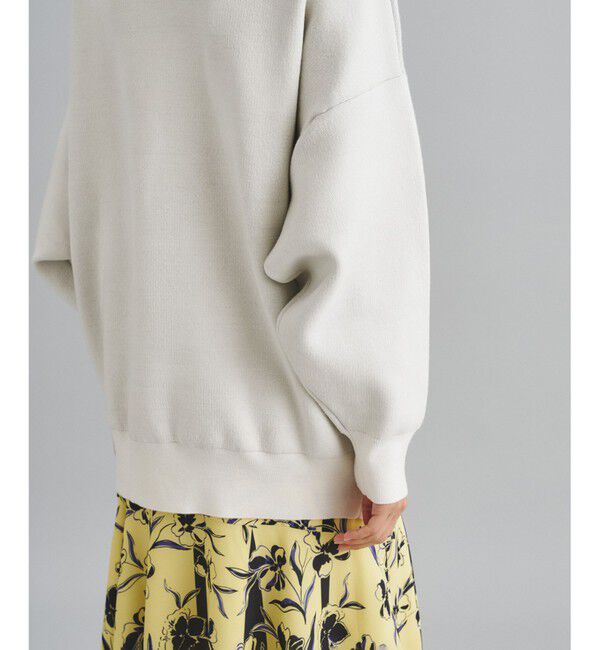  「ロゴジャガードルーズニットトップ」|ニット・セーター|