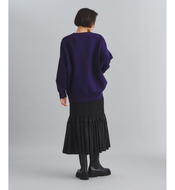  「ロゴジャガードルーズニットトップ」|ニット・セーター|