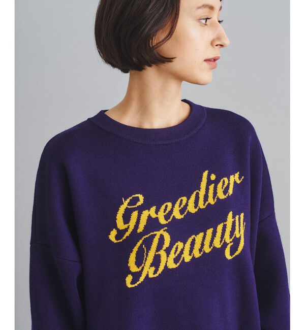  「ロゴジャガードルーズニットトップ」|ニット・セーター|