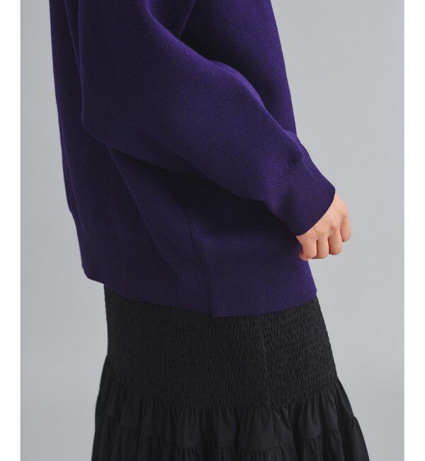  「ロゴジャガードルーズニットトップ」|ニット・セーター|