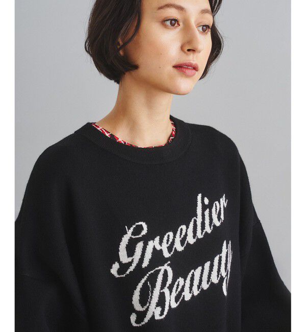  「ロゴジャガードルーズニットトップ」|ニット・セーター|