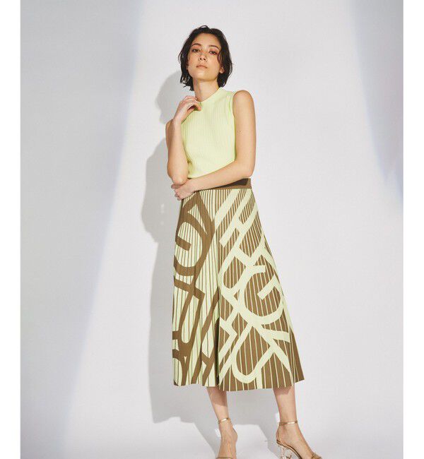  「ロゴジャガードニットワンピース」|ワンピース|