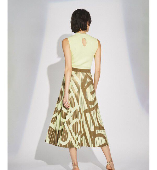  「ロゴジャガードニットワンピース」|ワンピース|