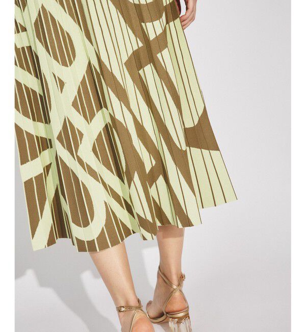  「ロゴジャガードニットワンピース」|ワンピース|