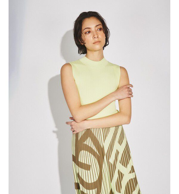  「ロゴジャガードニットワンピース」|ワンピース|