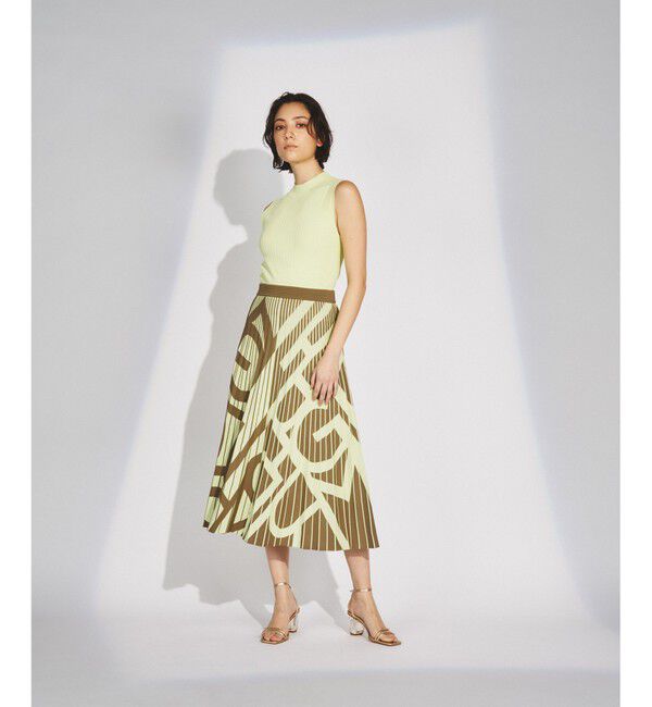  「ロゴジャガードニットワンピース」|ワンピース|