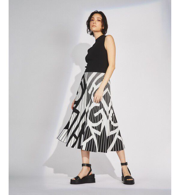  「ロゴジャガードニットワンピース」|ワンピース|