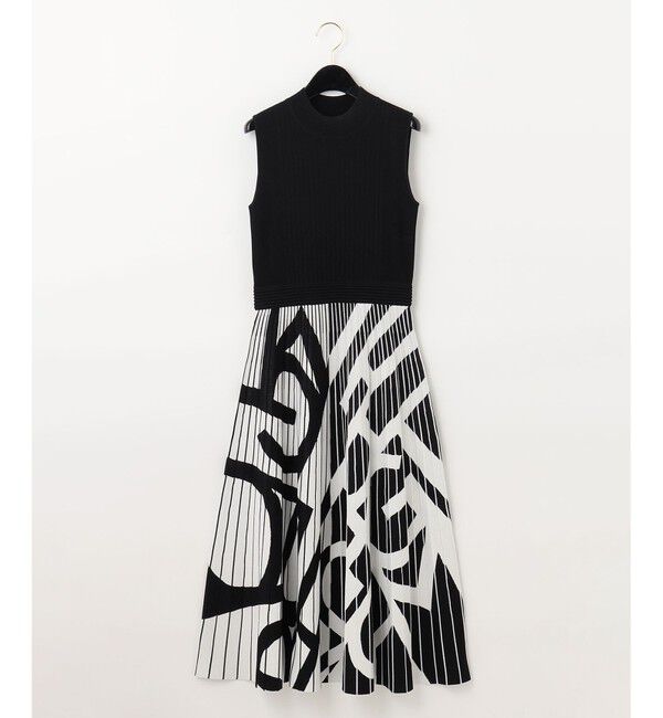  「ロゴジャガードニットワンピース」|ワンピース|