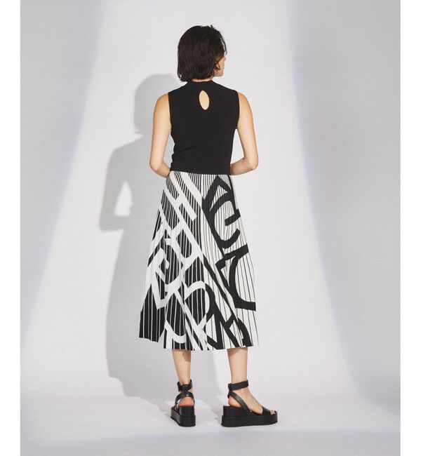  「ロゴジャガードニットワンピース」|ワンピース|