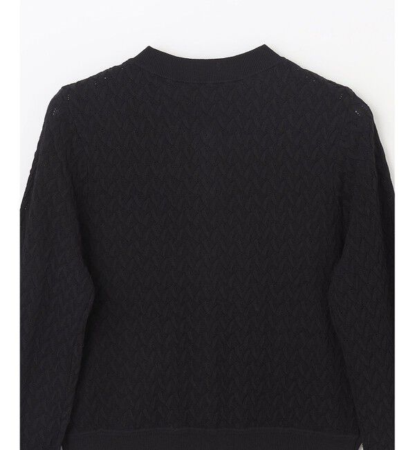 GRACE CONTINENTAL「ブローチクルーニットカーディガン」|カーディガン|