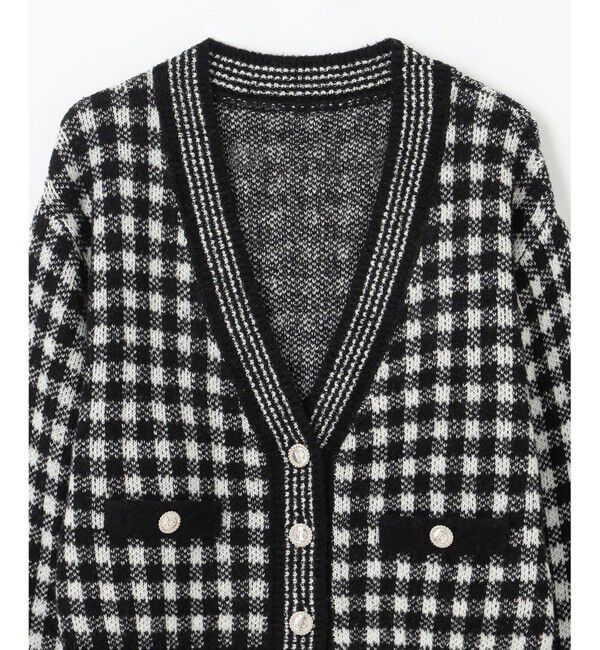 Diagram「チェックルーズニットカーディガン」|カーディガン|