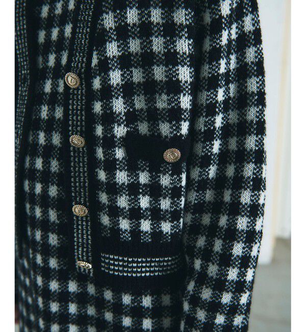 Diagram「チェックルーズニットカーディガン」|カーディガン|