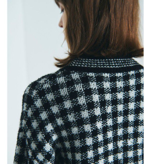Diagram「チェックルーズニットカーディガン」|カーディガン|