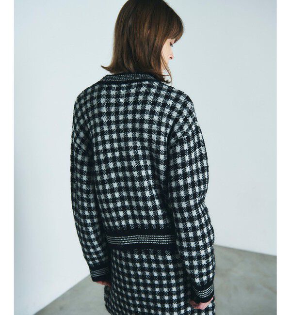 Diagram「チェックルーズニットカーディガン」|カーディガン|